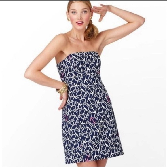 Lilly Pulitzer Strapless Anchor Dress - Picture 4 of 5